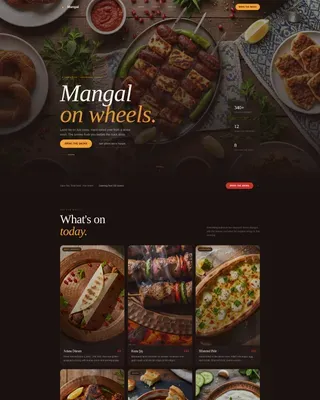 Turkish Food Truck Landing Page Template