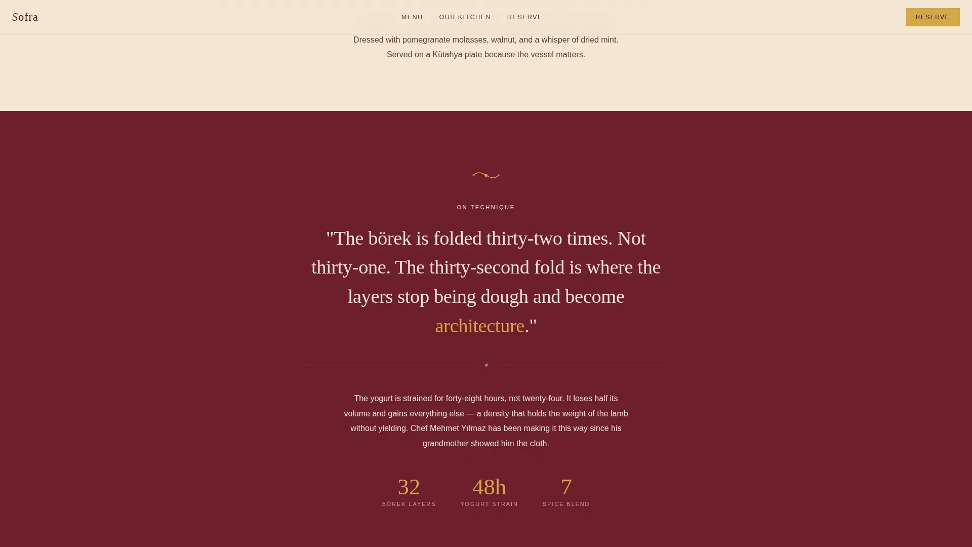 Expert Regional & Ethnic Restaurant Appointment Booking Website Template