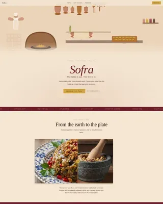 Expert Regional & Ethnic Restaurant Appointment Booking Website Template