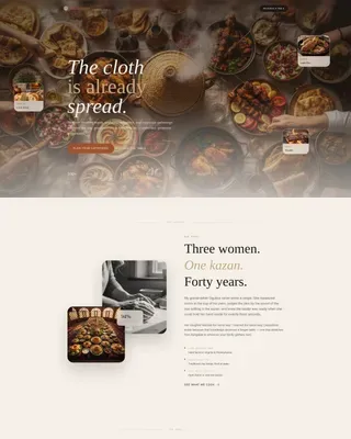 Luxury Turkmen Catering Landing Page Template