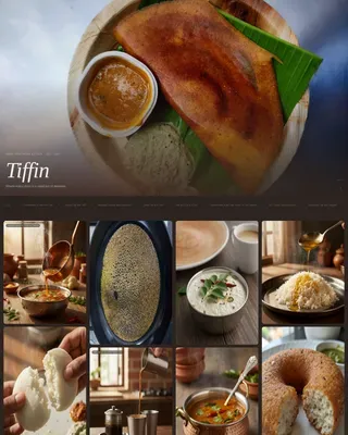 Serene Udupi Restaurant Landing Page Template