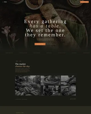 Ugandan Catering Gallery Landing Page Template