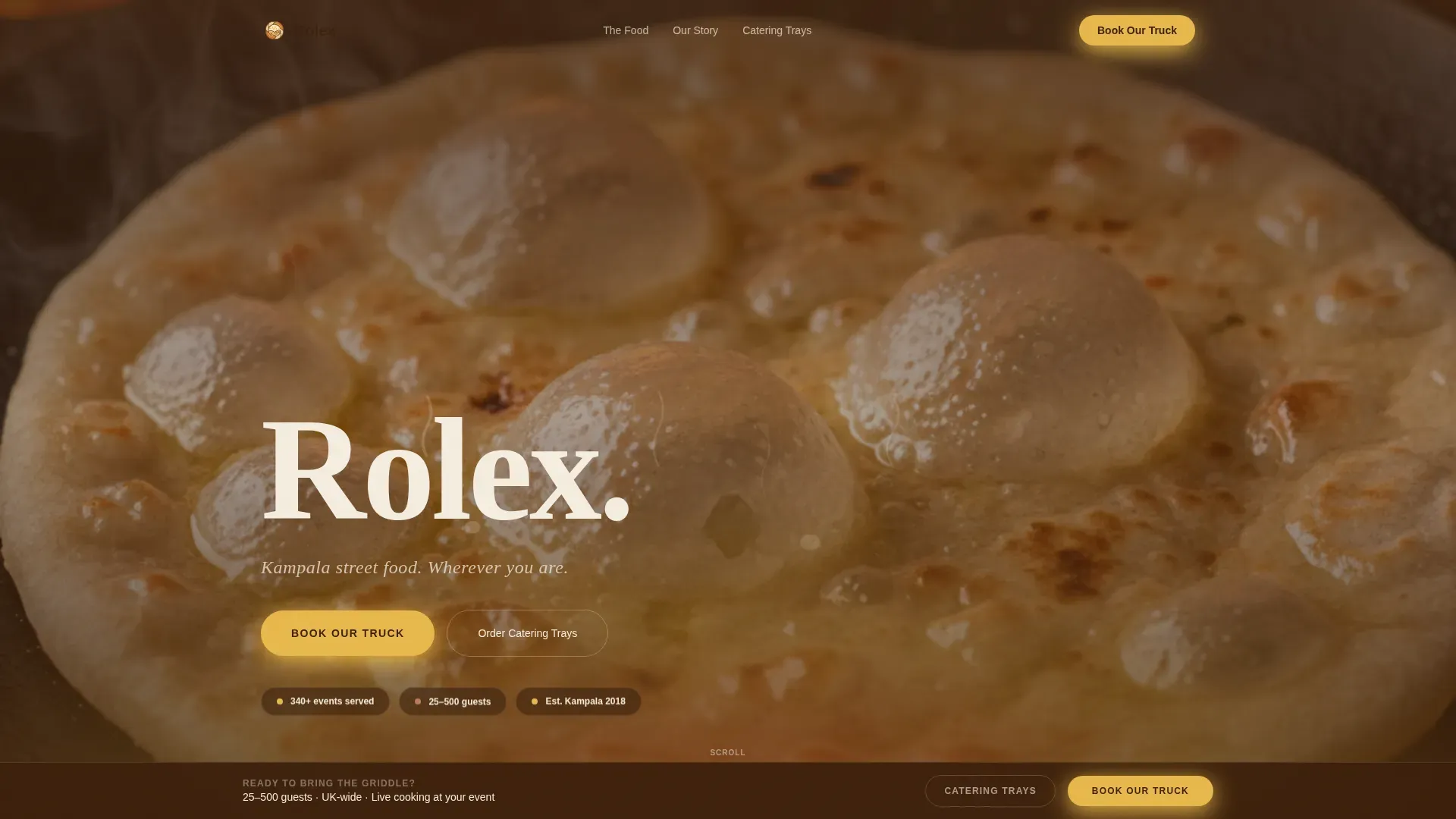 Kampala Street Food Truck Landing Page Template