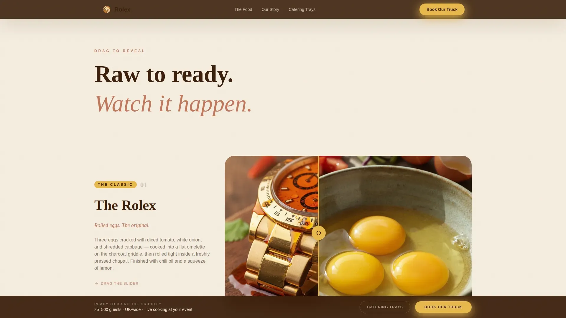 Kampala Street Food Truck Landing Page Template