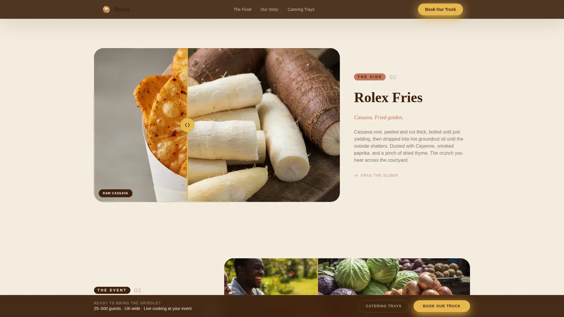 Kampala Street Food Truck Landing Page Template