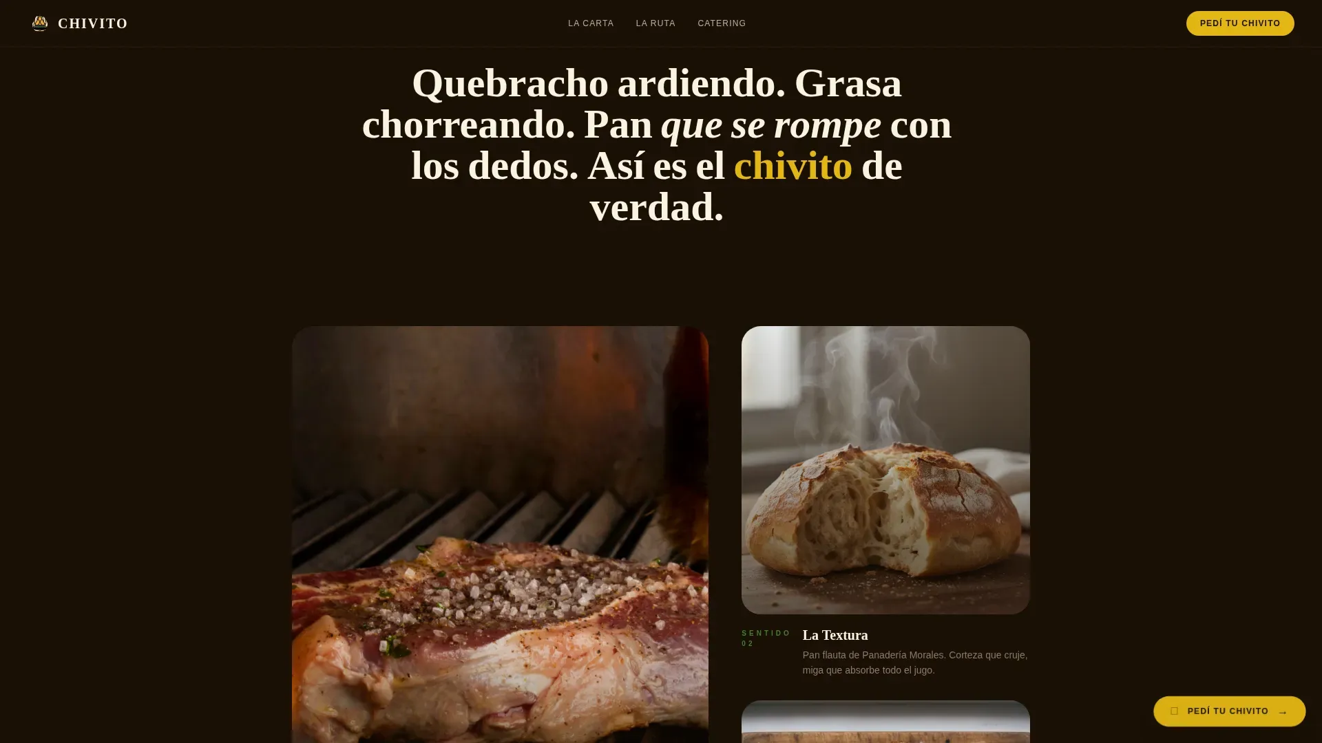 Uruguayan Food Truck Landing Page Template