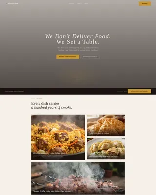 Uzbek Catering Event Registration Landing Page