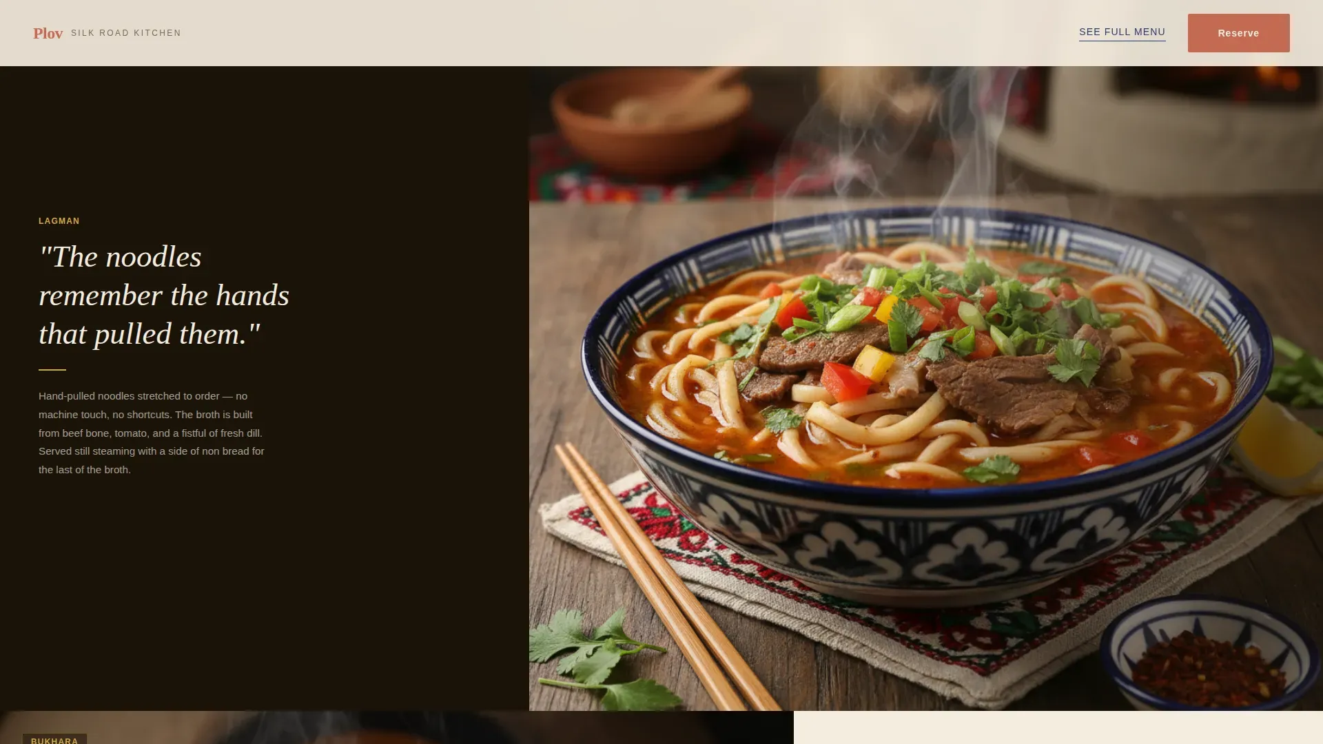 Local Regional & Ethnic Restaurant Appointment Booking Website Template