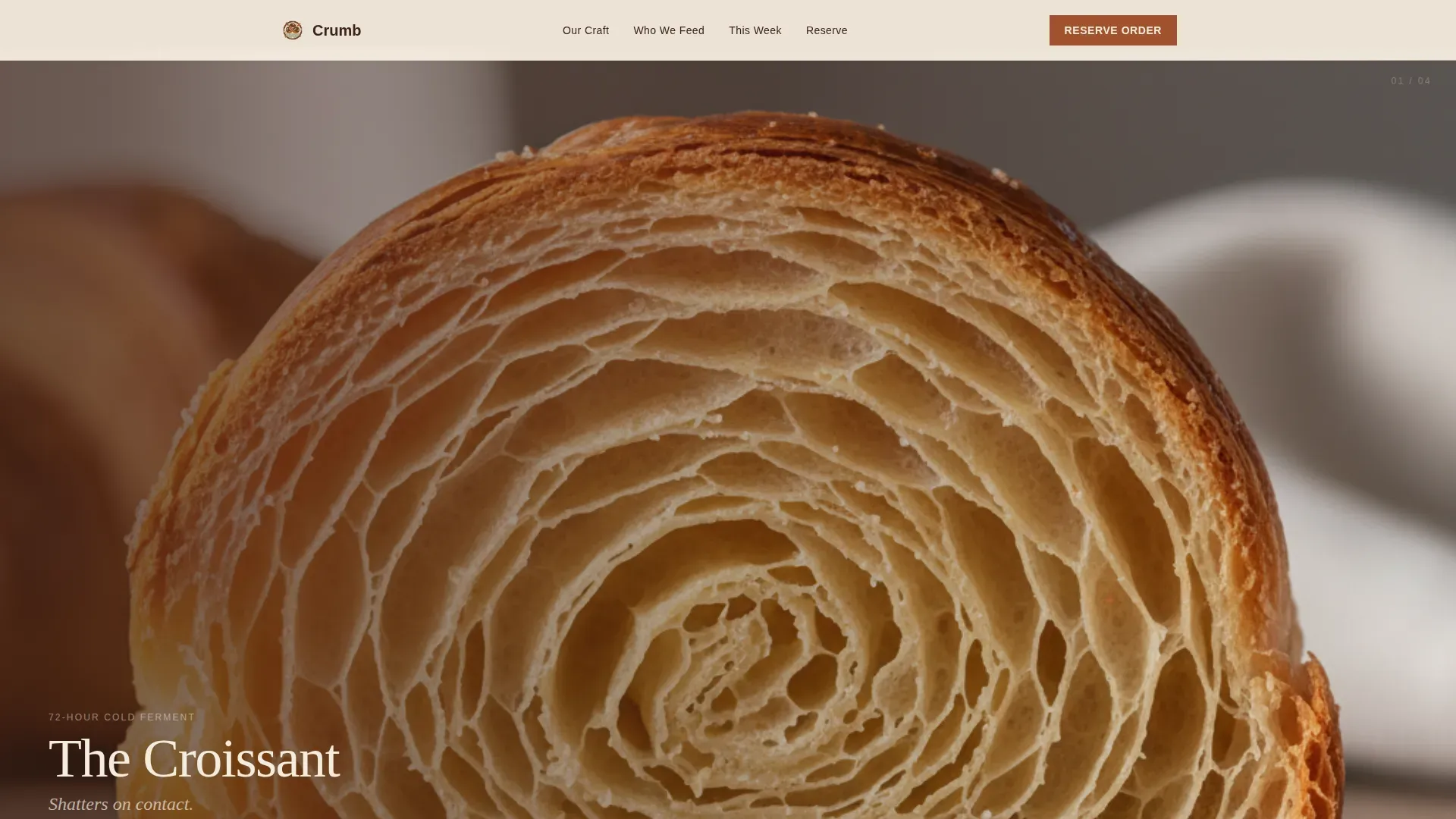 Artisan Vegan Bakery Booking Landing Page Template