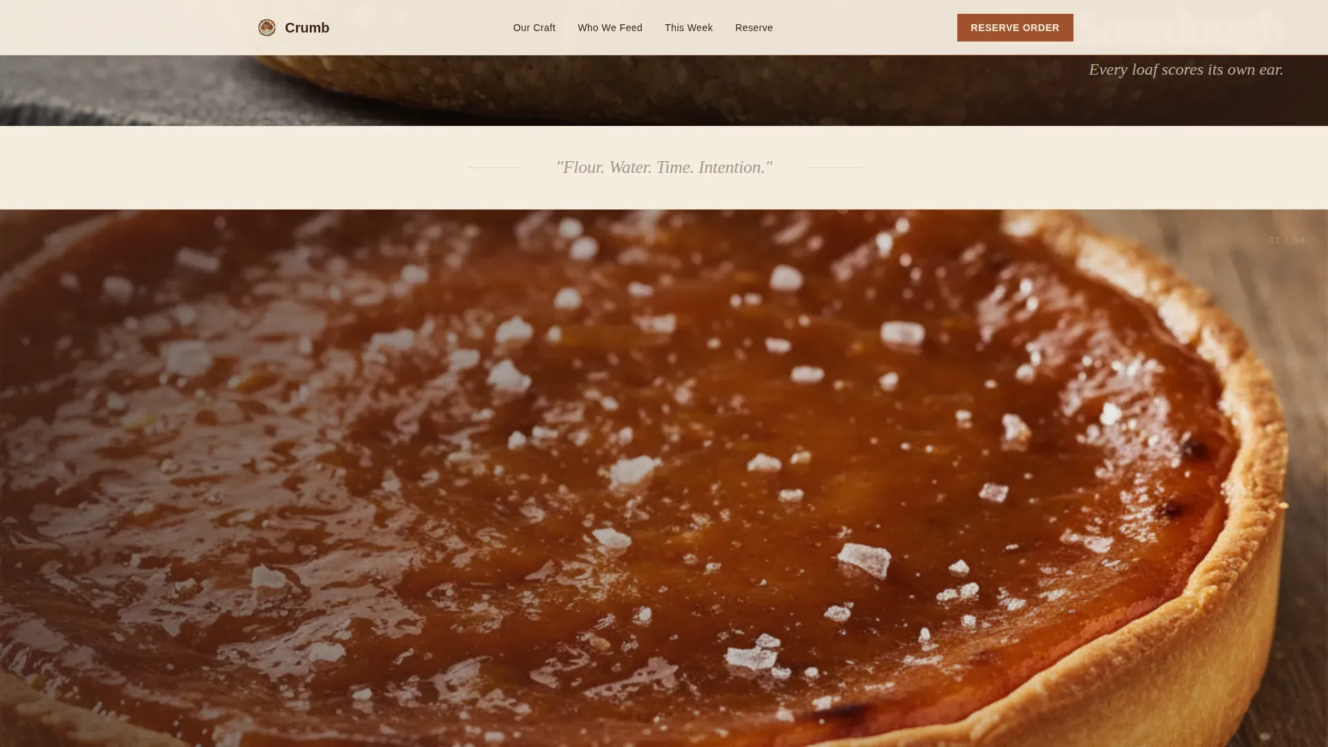 Artisan Vegan Bakery Booking Landing Page Template