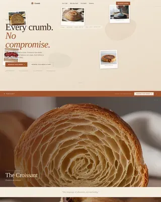 Artisan Vegan Bakery Booking Landing Page Template