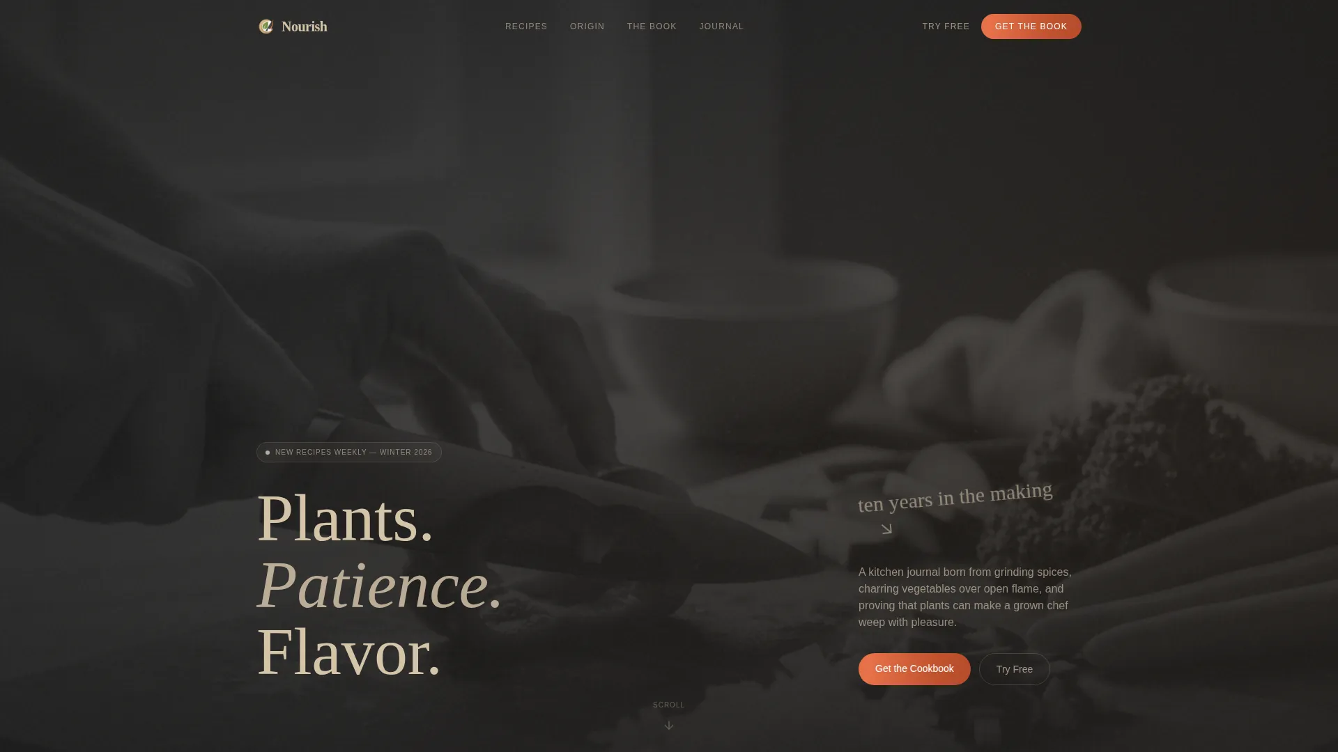 Vegan Food & Dining Blog Website Template