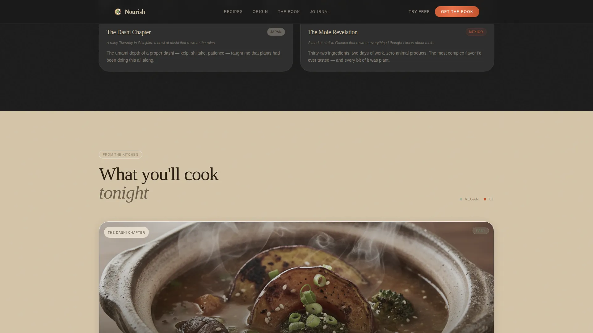Vegan Food & Dining Blog Website Template