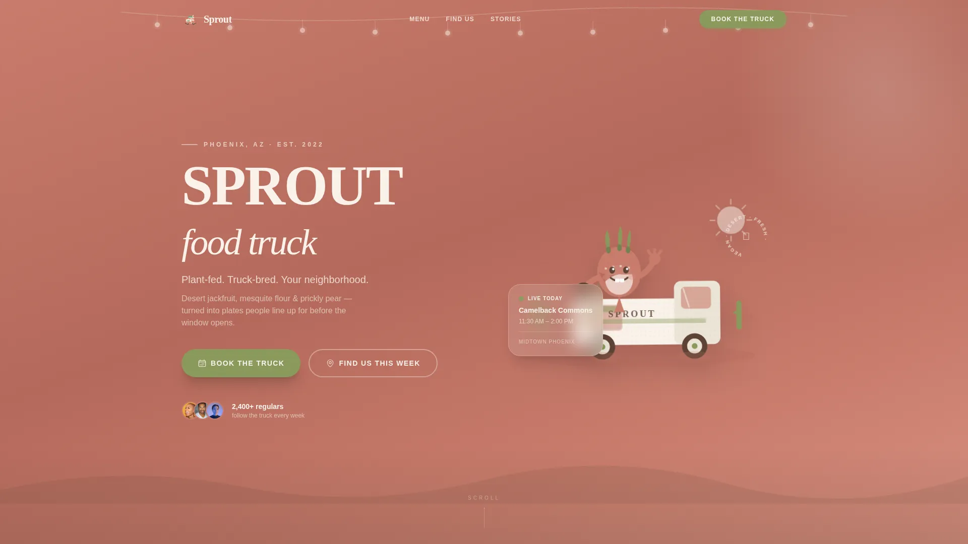 Food Truck & Mobile Kitchen Booking Website Template