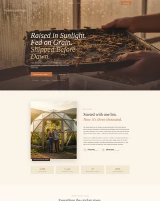 Specialty Farming Careers Website Template