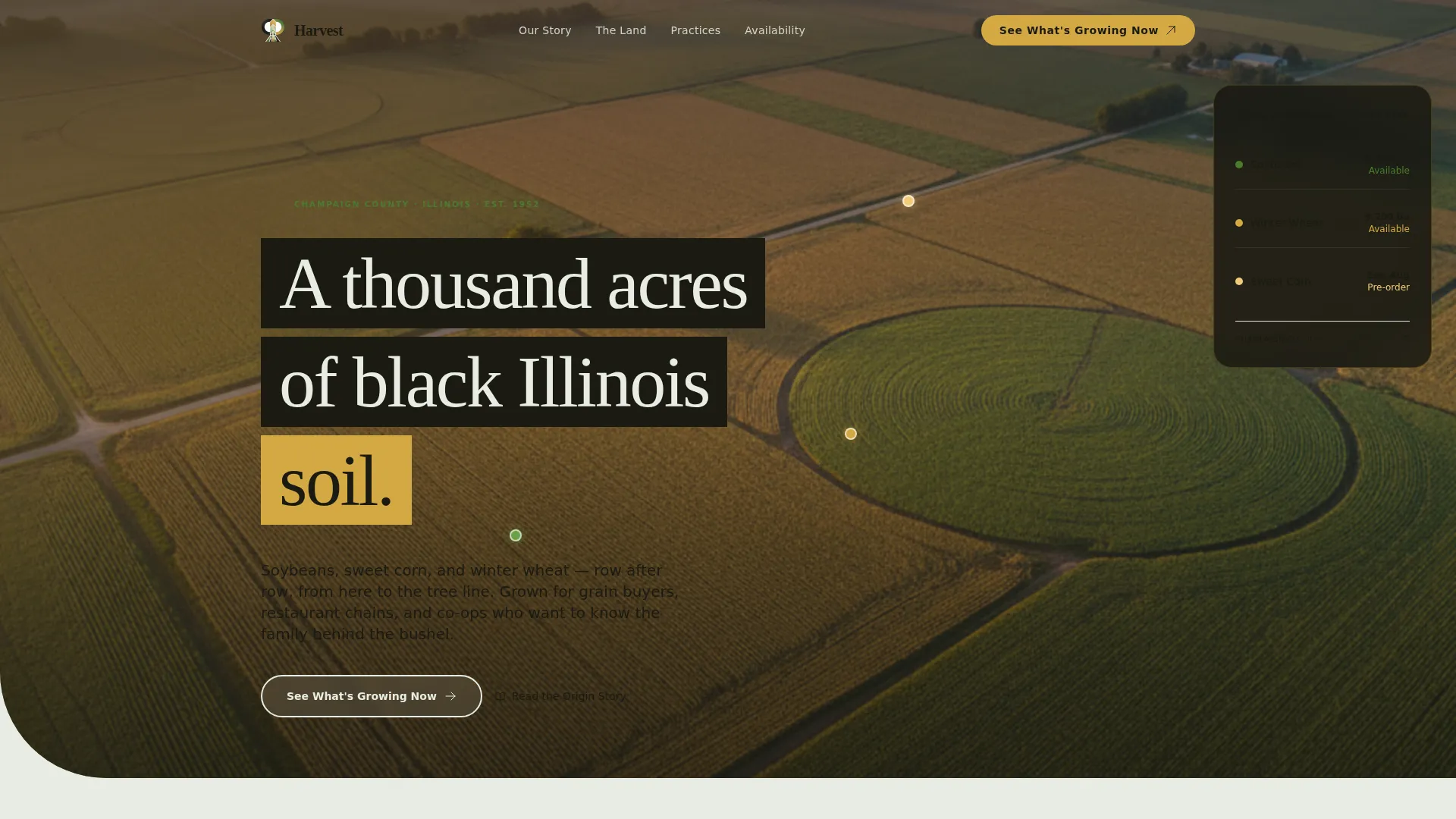 Crop Farm Landing Page Template | Immersive Agricultural