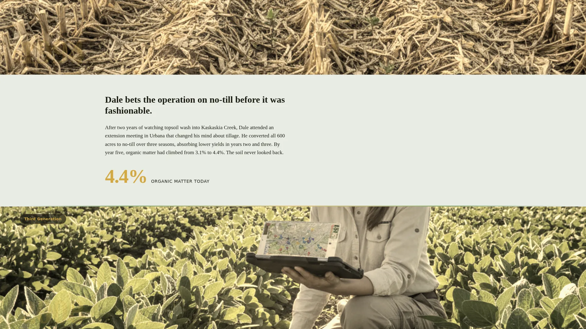 Crop Farm Landing Page Template | Immersive Agricultural