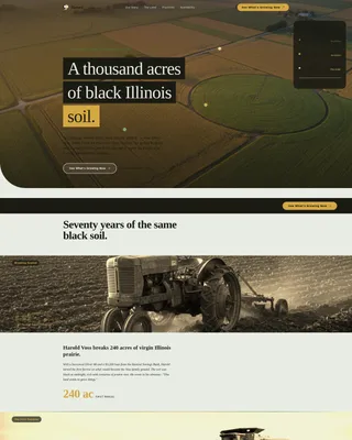 Crop Farm Landing Page Template | Immersive Agricultural