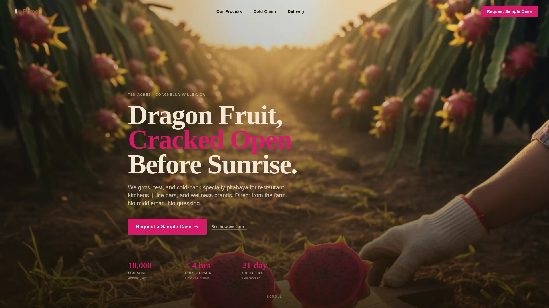 Fruit & Vegetable Farming Specialist Professional Website Template