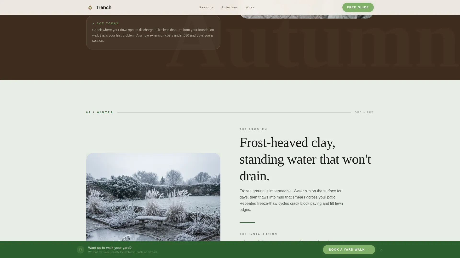 Soil & Water Conservation Booking Website Template