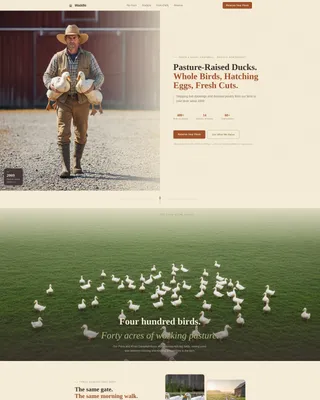 Dairy & Poultry Farm Reviews Website Template