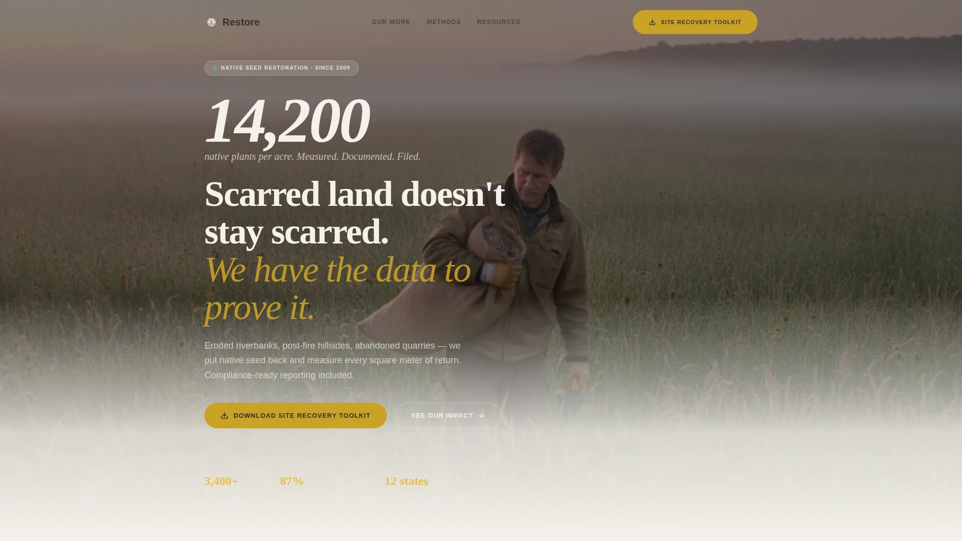 Environmental Consulting Specialist Professional Website Template