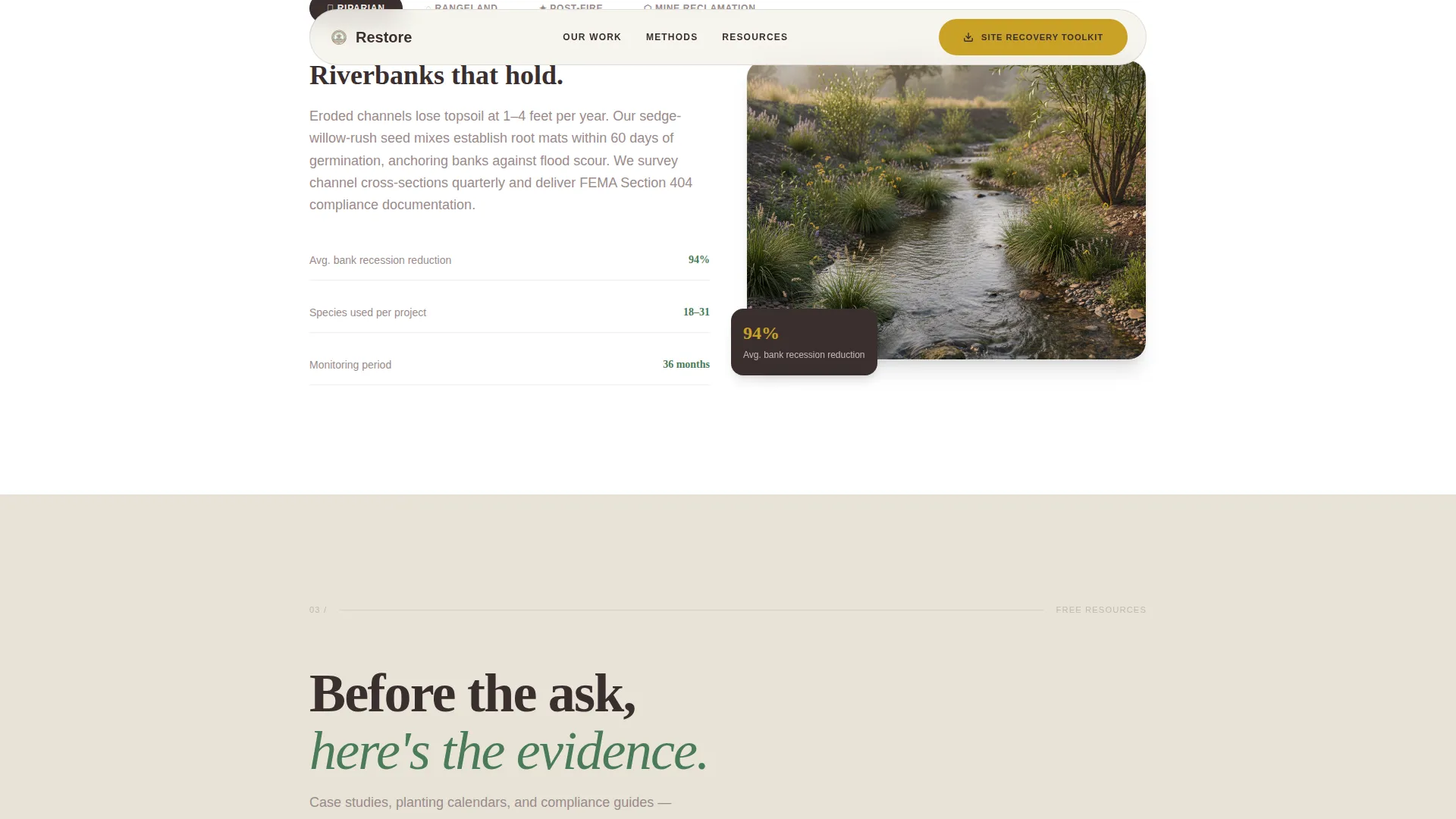 Environmental Consulting Specialist Professional Website Template