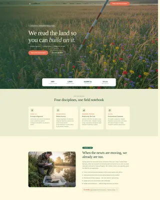 Climate & Environmental Monitoring Privacy Policy Website Template