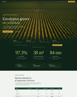 Forestry & Timber Advanced Professional Website Template