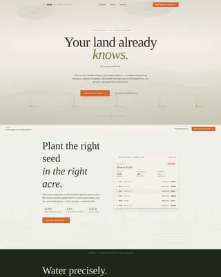 Precision Agriculture Landing Page Template
