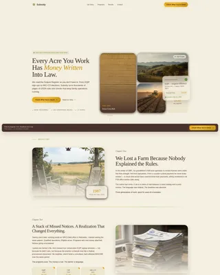Trusted Farmsubsidy Landing Page Template