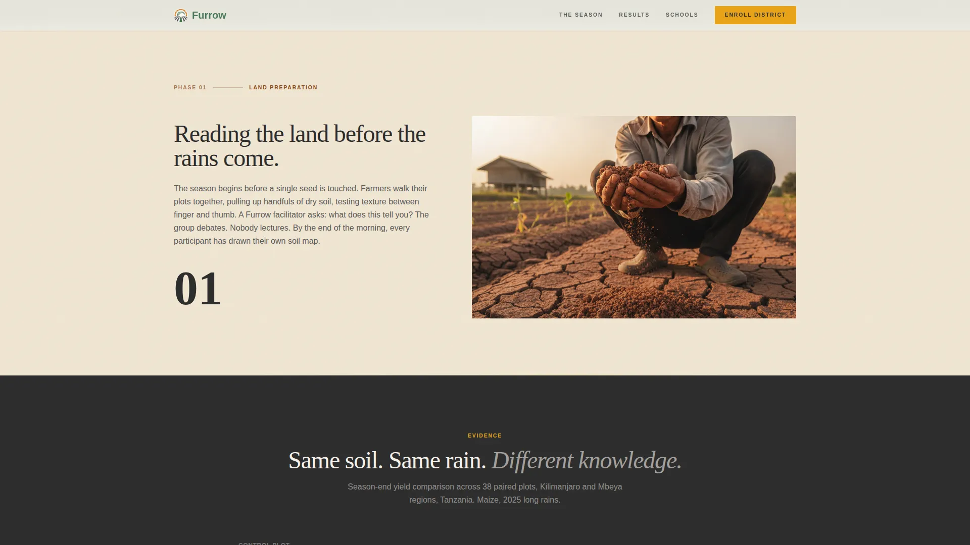 Farmer Field School Landing Page Template