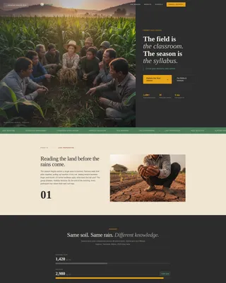 Farmer Field School Landing Page Template