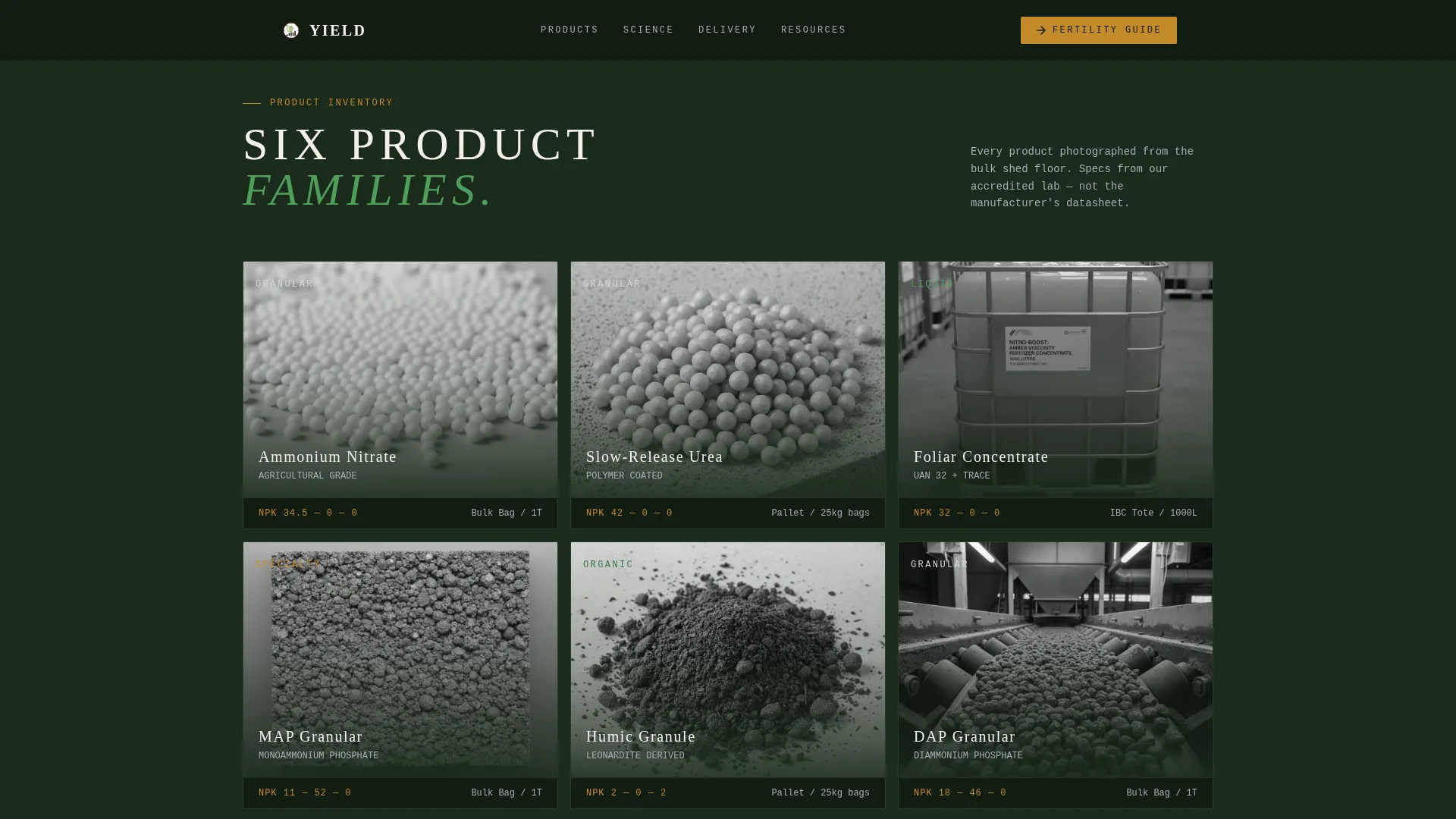 Agricultural Equipment & Supply Cost Calculator Website Template