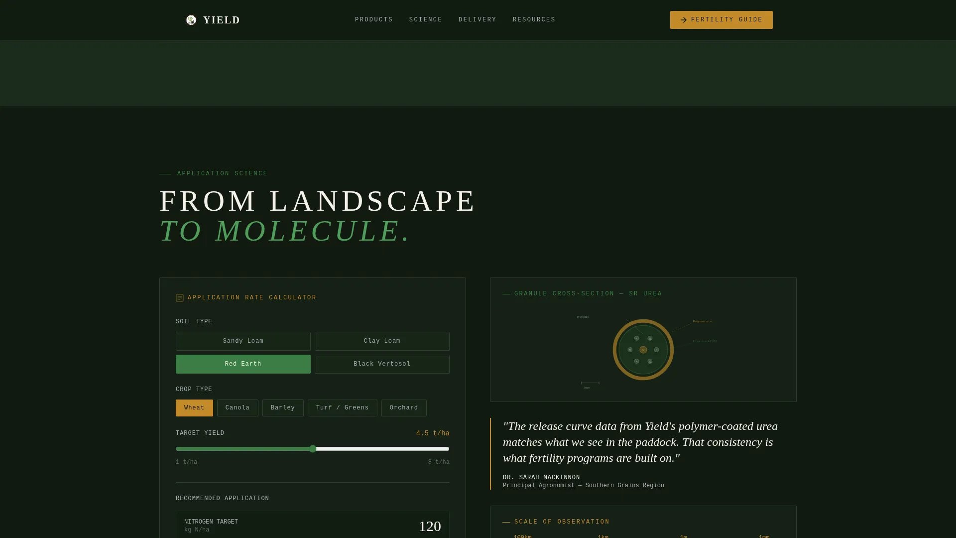 Agricultural Equipment & Supply Cost Calculator Website Template