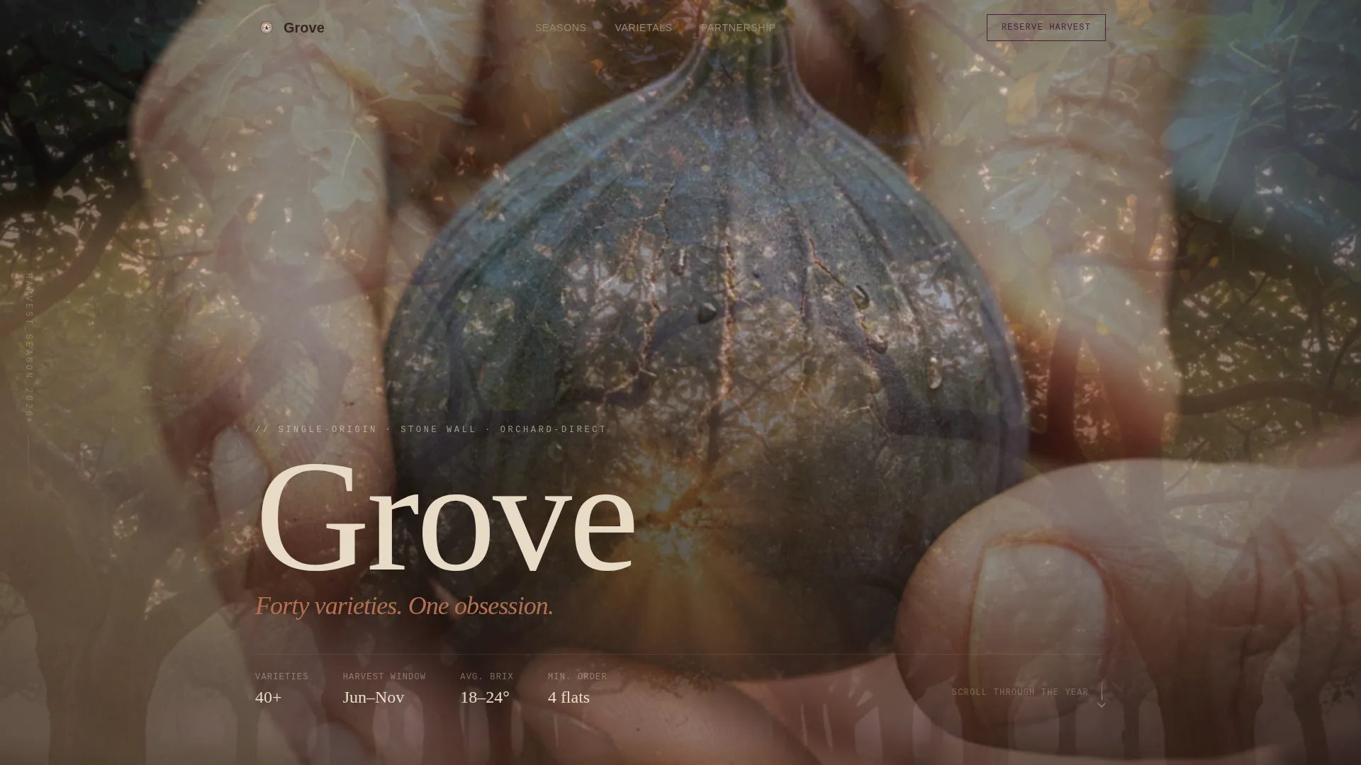 Artisan Fig Farm B2B Landing Page Template