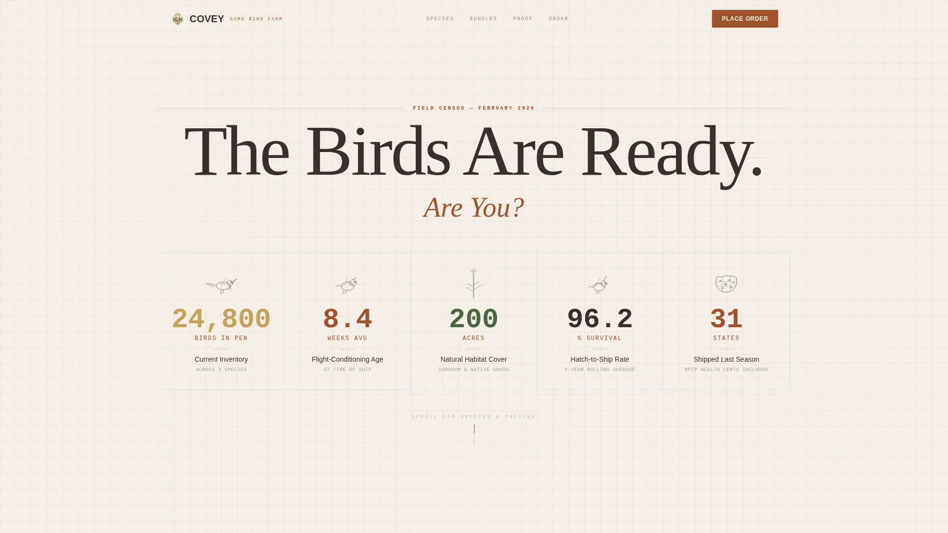 Livestock & Animal Husbandry Booking Website Template