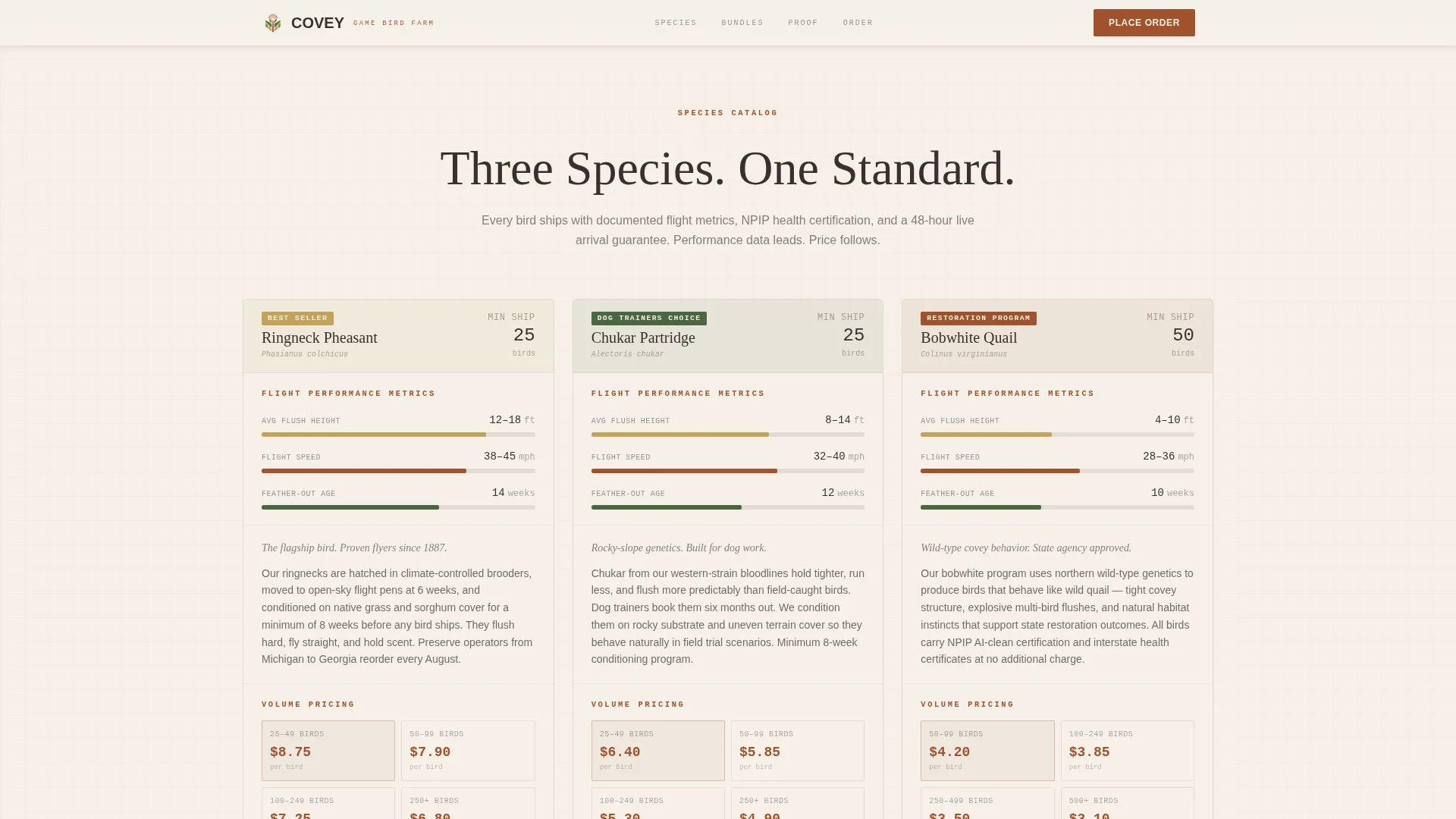 Livestock & Animal Husbandry Booking Website Template