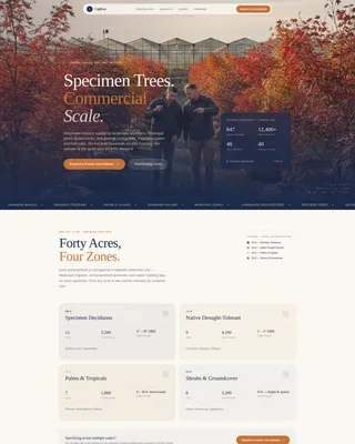 Nursery & Plant Farm Professional Website Template
