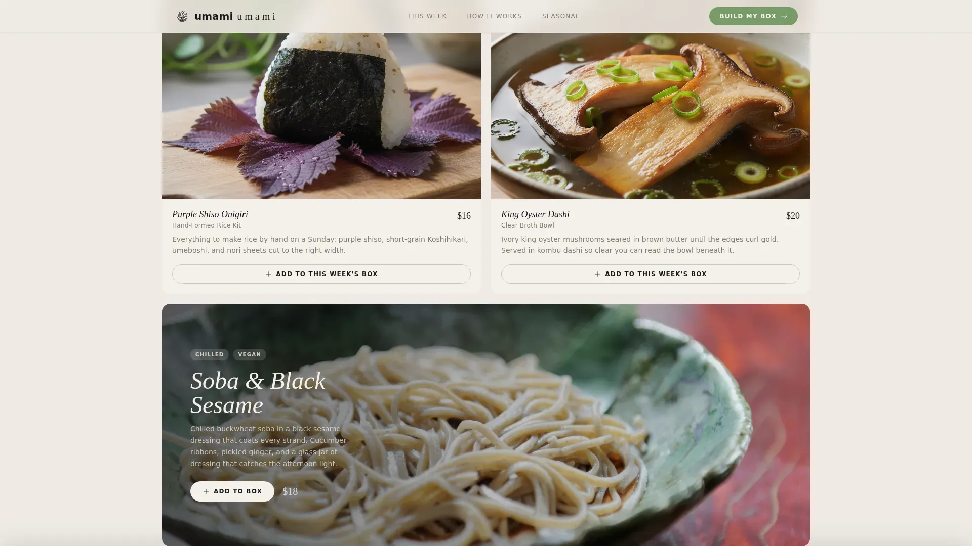Vegetarian Meal Kit Subscription Landing Page Template
