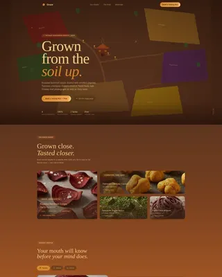 Artisan Harvest Snack Brand Landing Page Template