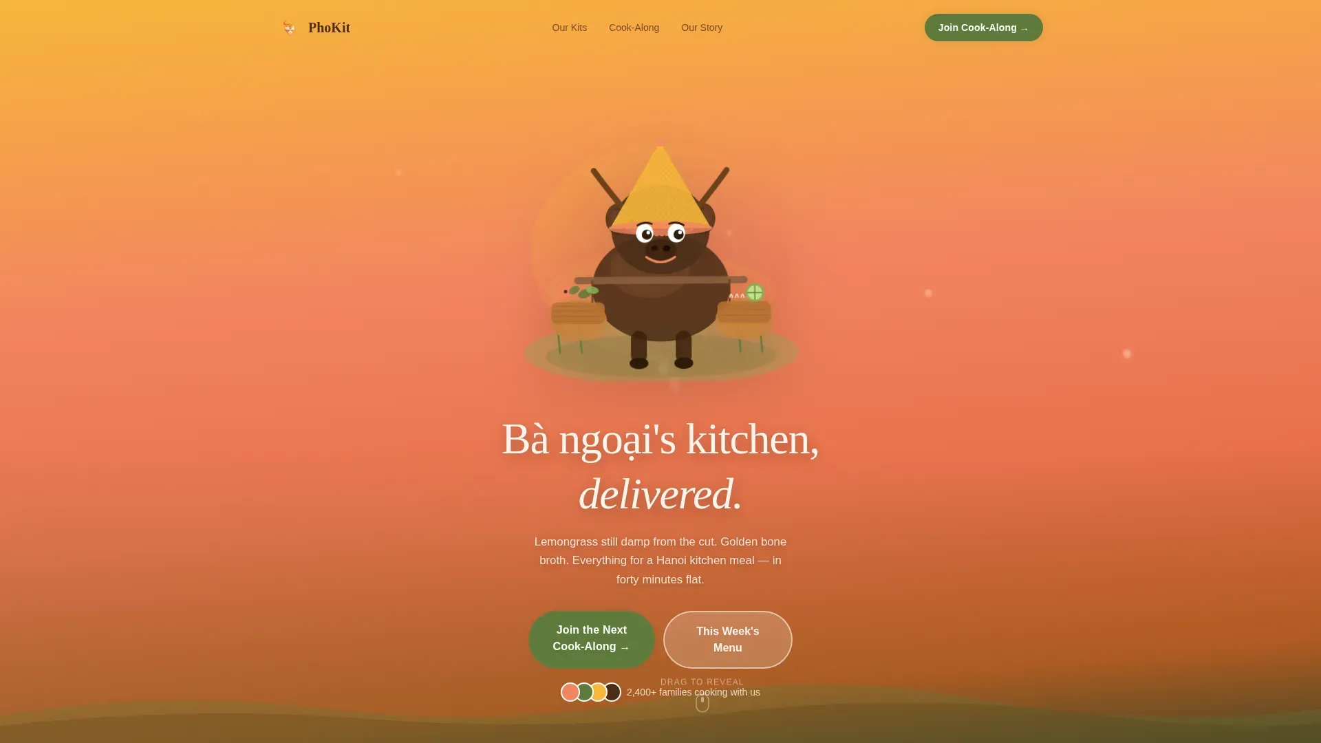 Ancestral Recipe Cook-Along Landing Page Template