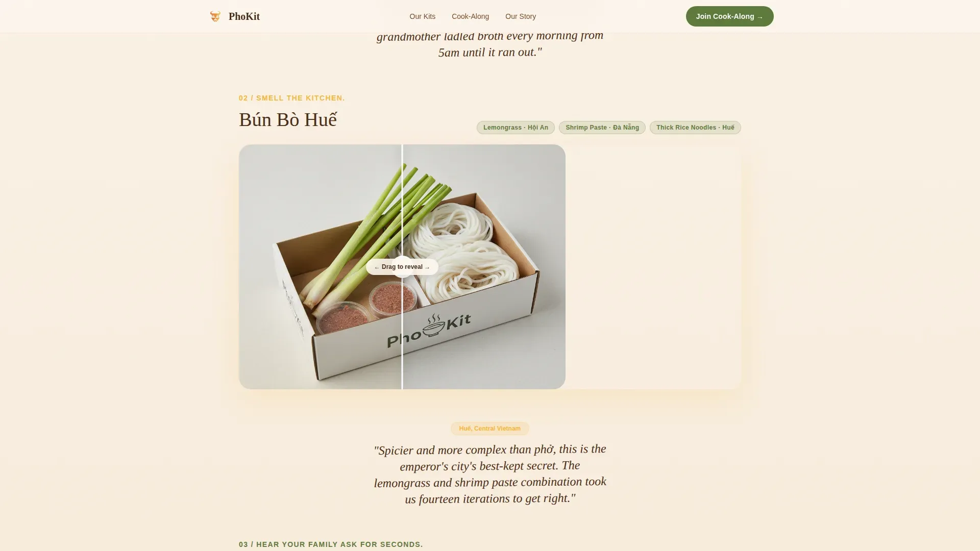 Ancestral Recipe Cook-Along Landing Page Template