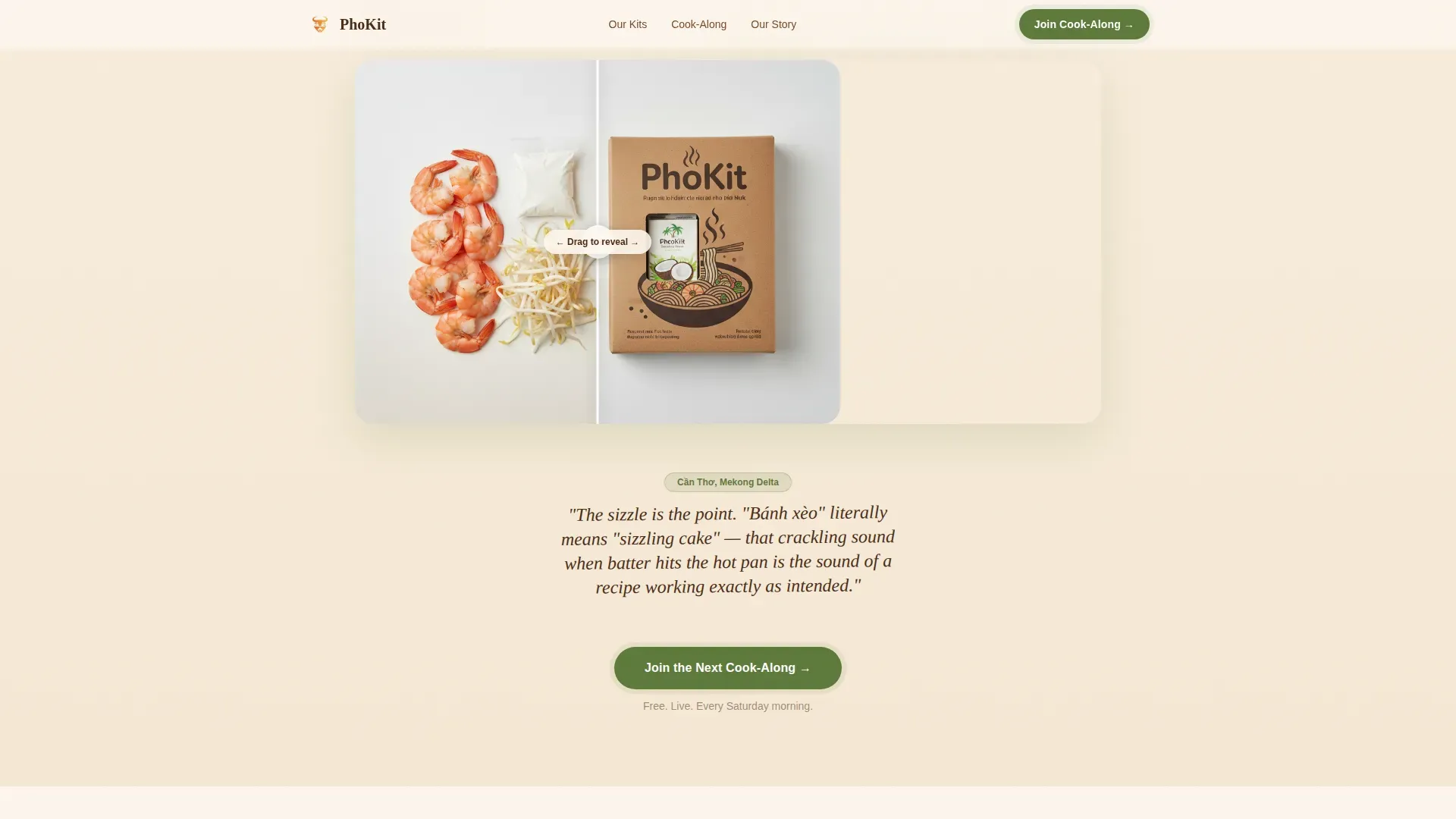 Ancestral Recipe Cook-Along Landing Page Template