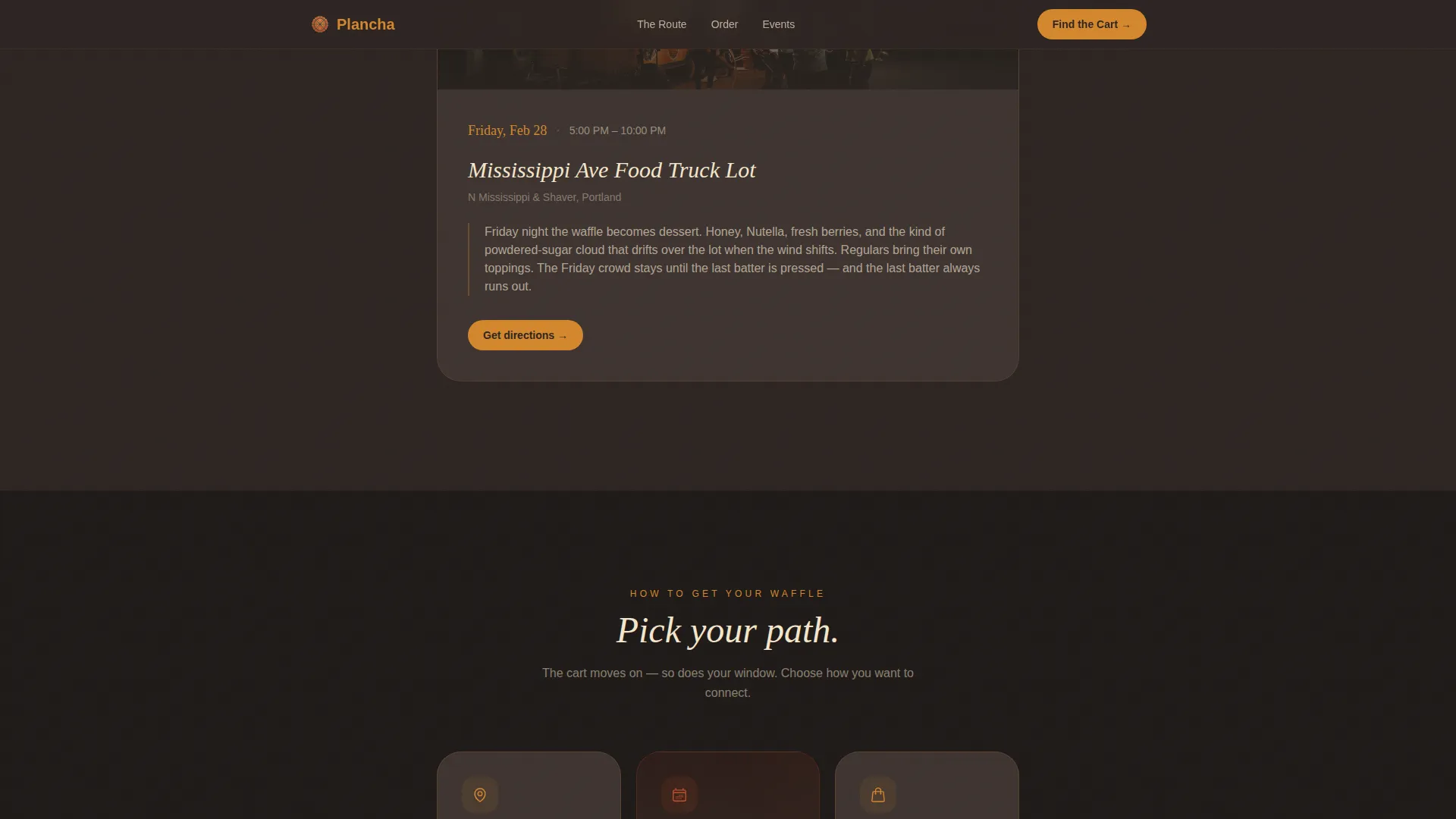 Street Food & Market Stall Booking Website Template