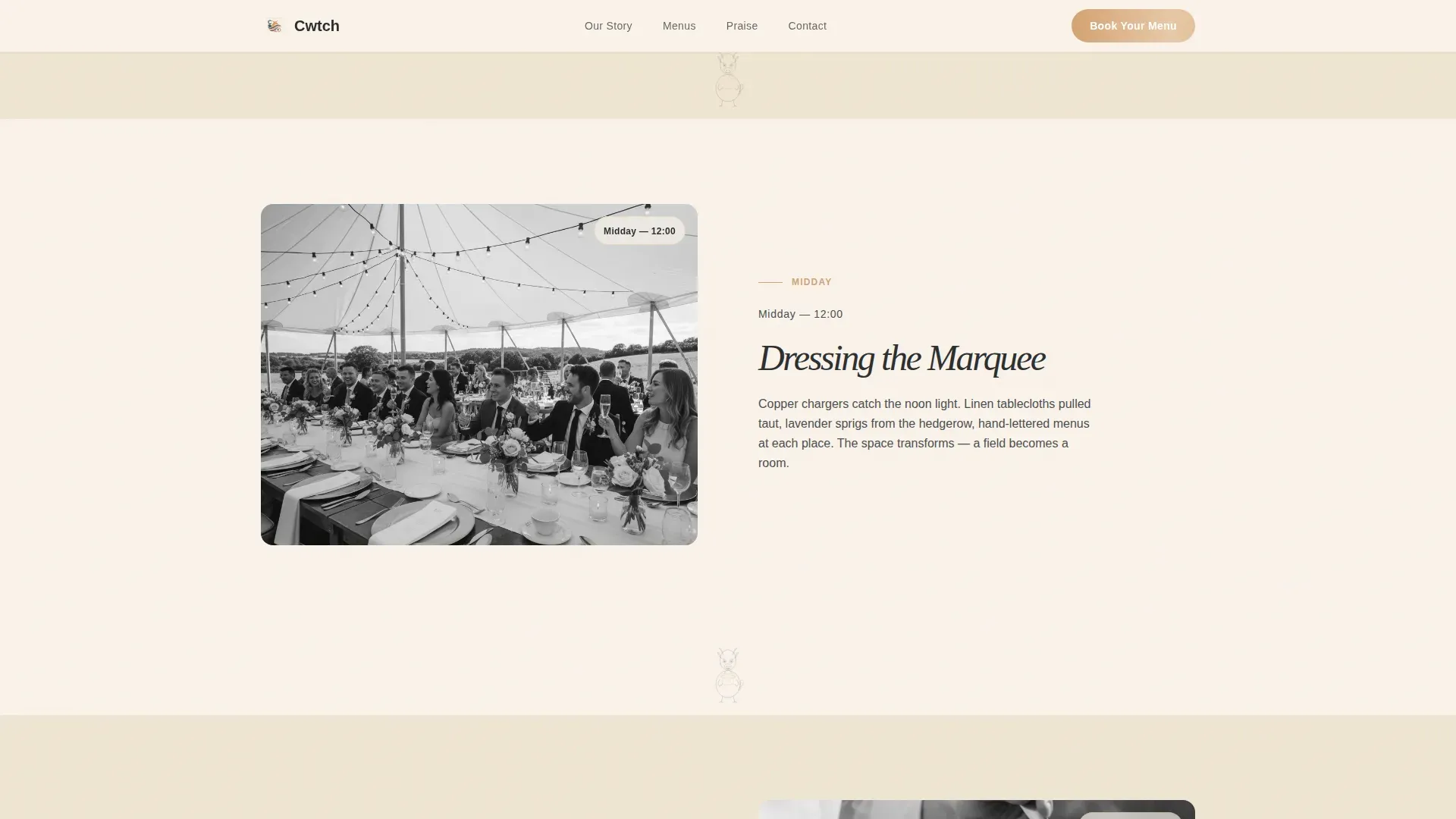 Welsh Heritage Catering Landing Page Template