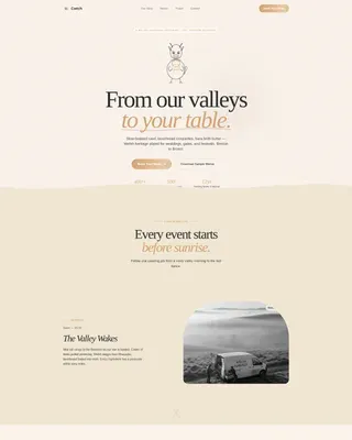 Welsh Heritage Catering Landing Page Template