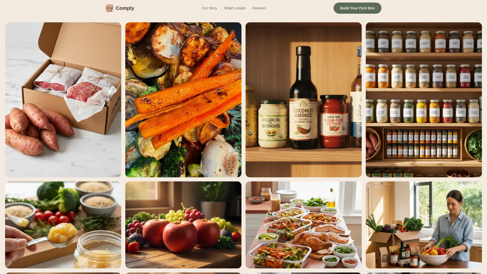 Whole30 Grocery Delivery Landing Page Template