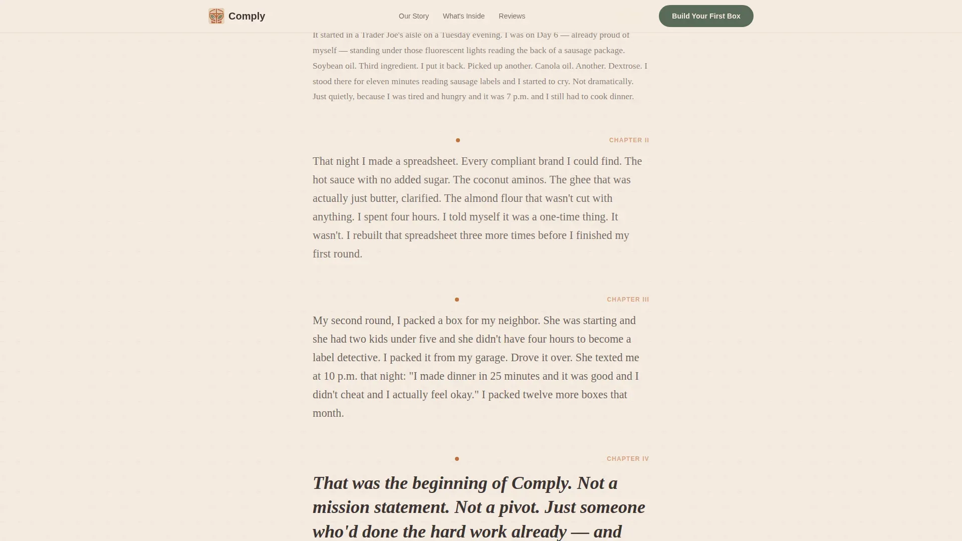 Whole30 Grocery Delivery Landing Page Template