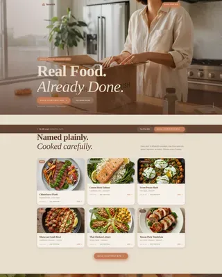 Whole30 Meal Delivery Landing Page Template